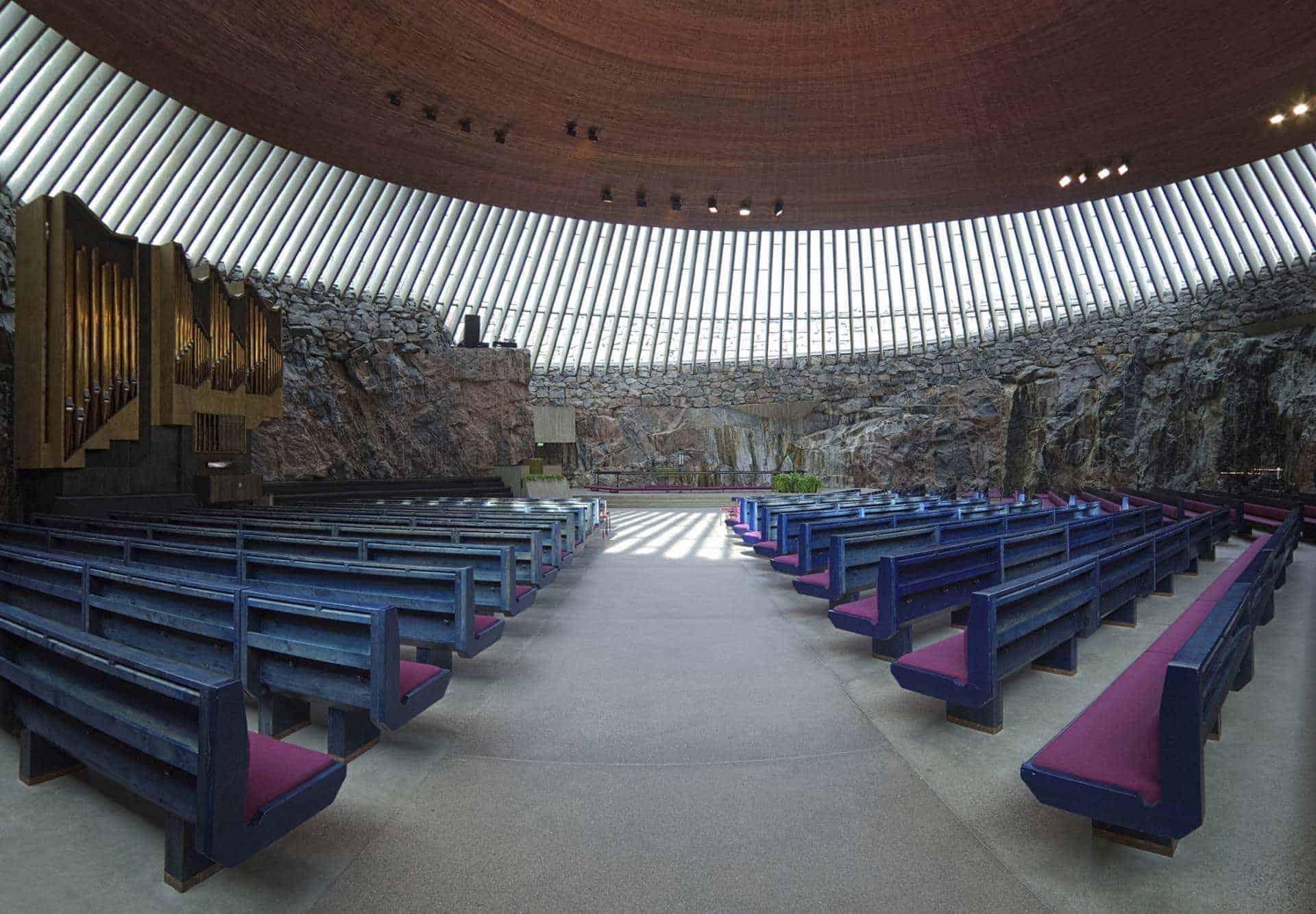 Temppeliaukio Church in Helsinki, Finland