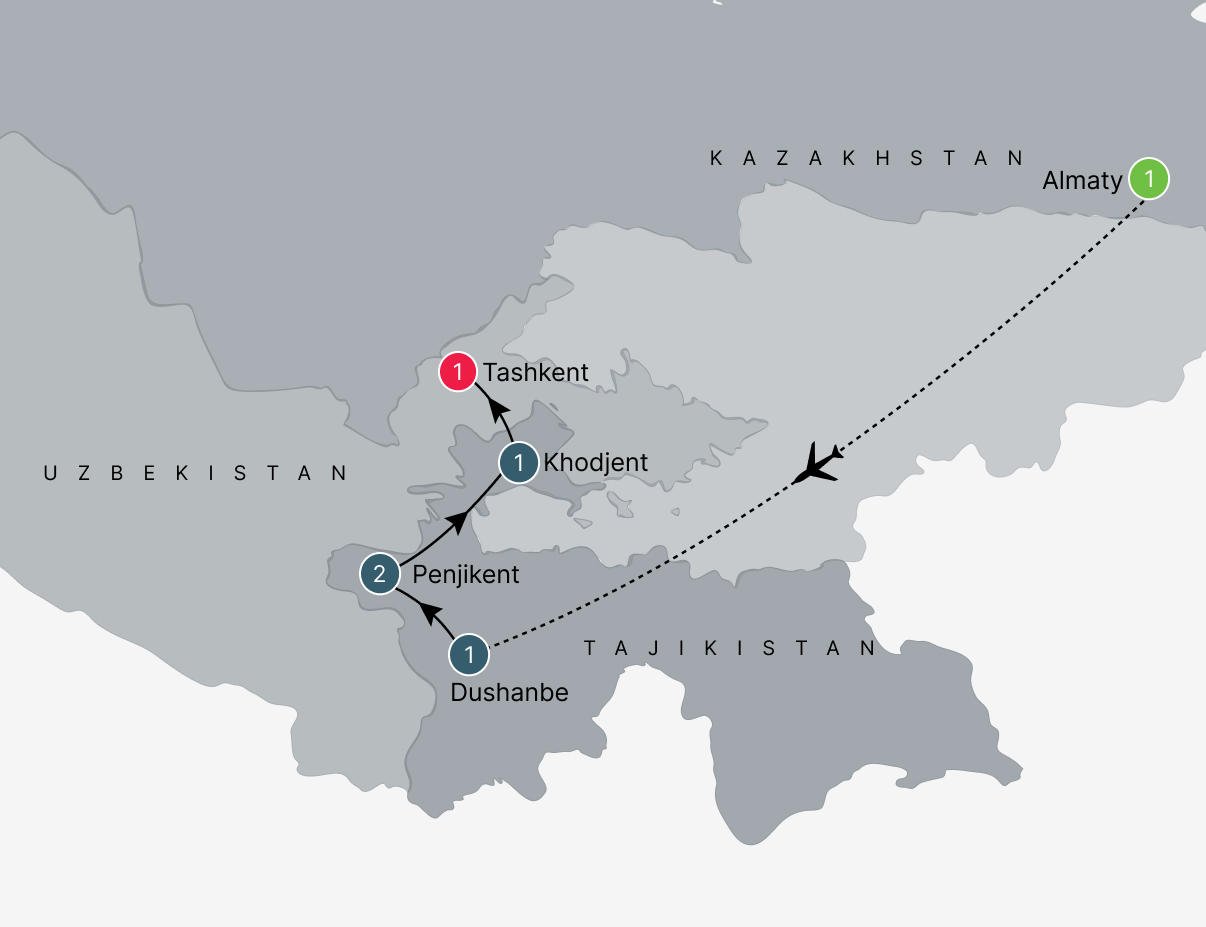 Route map for this tour