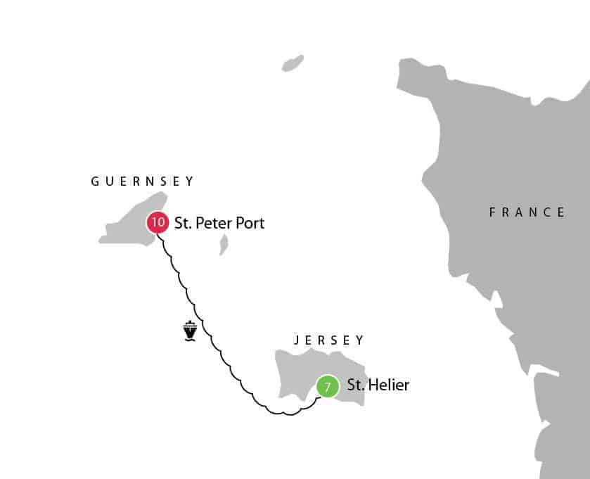 Route map for this tour