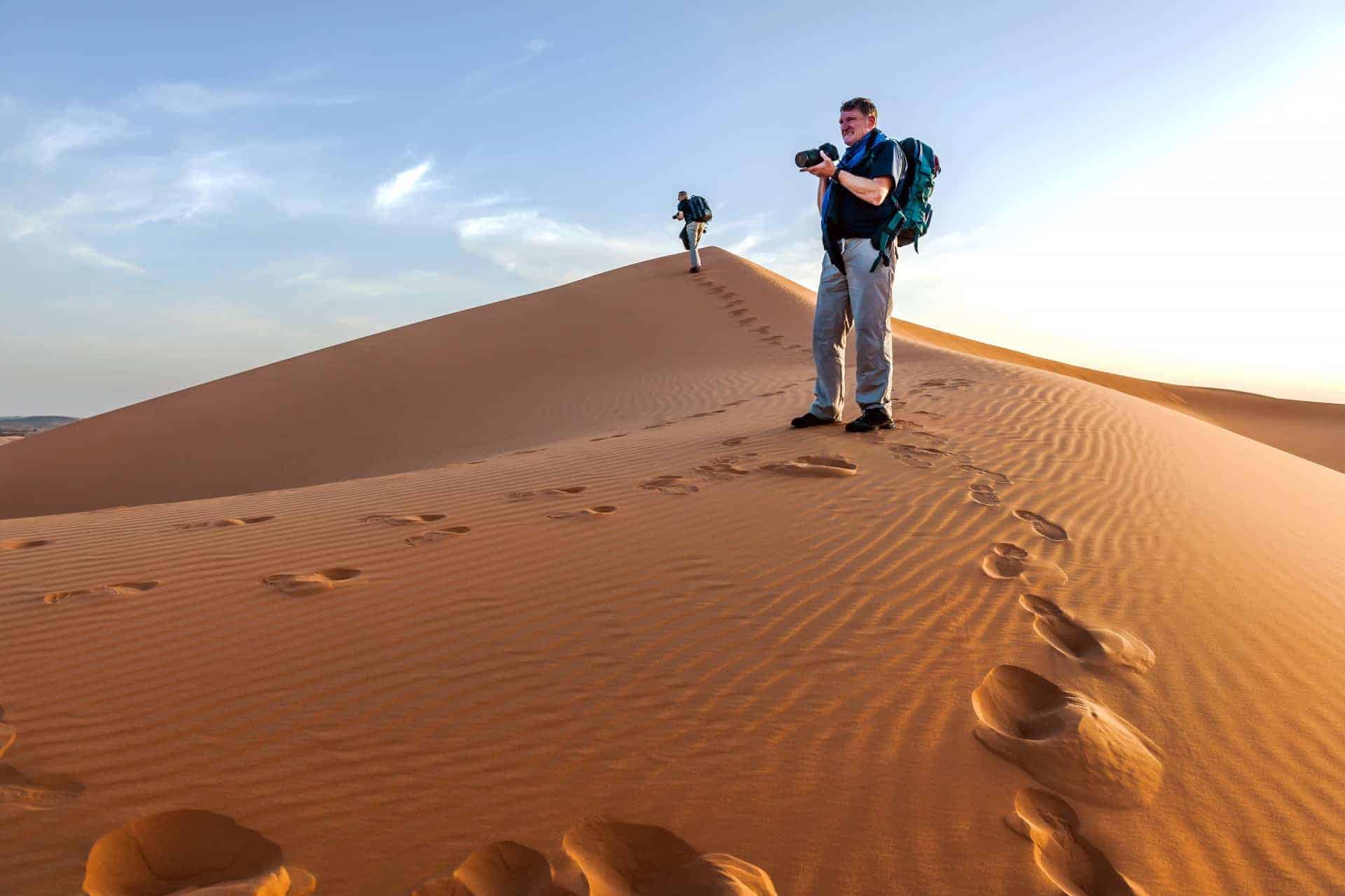 morocco sand dune seniors desert