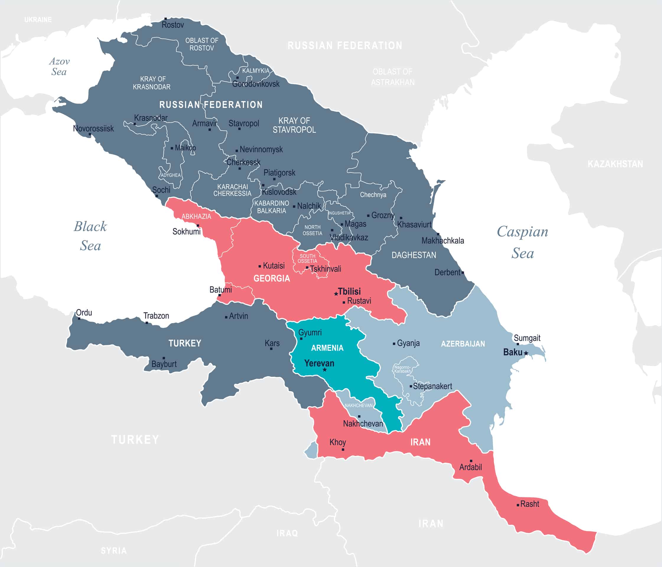 Caucasus Region Map
