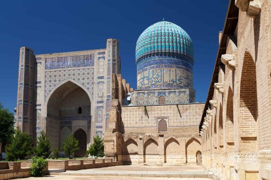 Bibi Khanum Mosque in Samarkand, Uzbekistan