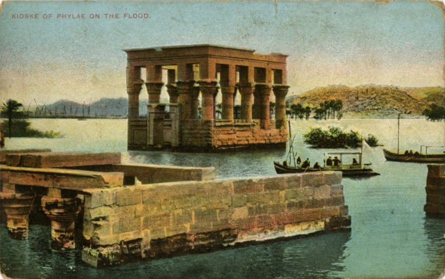 Philae Temple during a flood