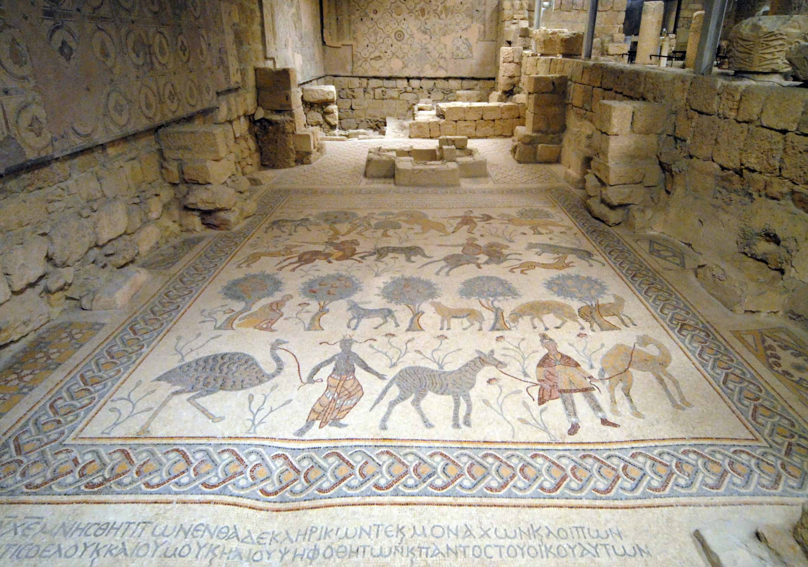Mount Nebo, Jordan : Byzantine mosaic
