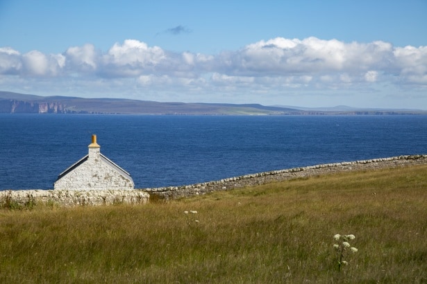 The ruins of Thurso Castle