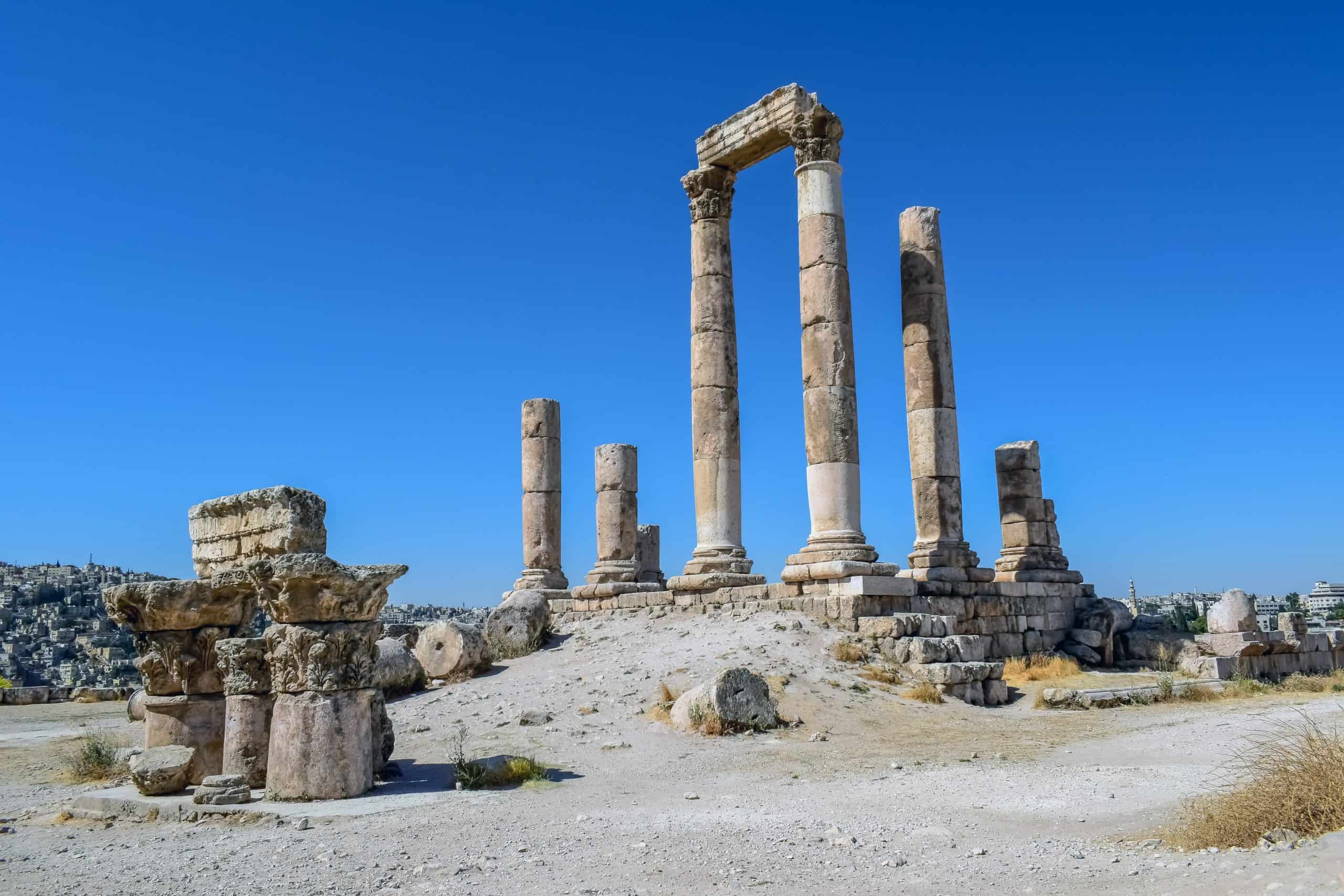 Temple of Hercules at the Citadel, Amman, Jordan