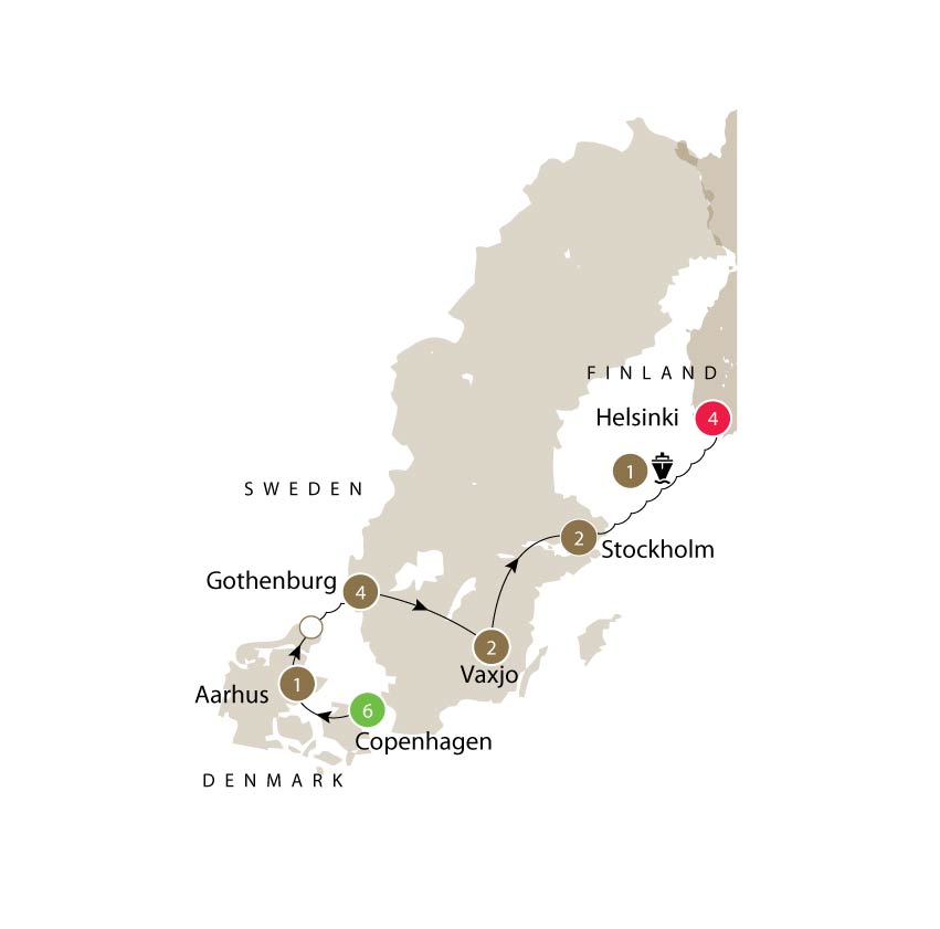 Route map for this tour
