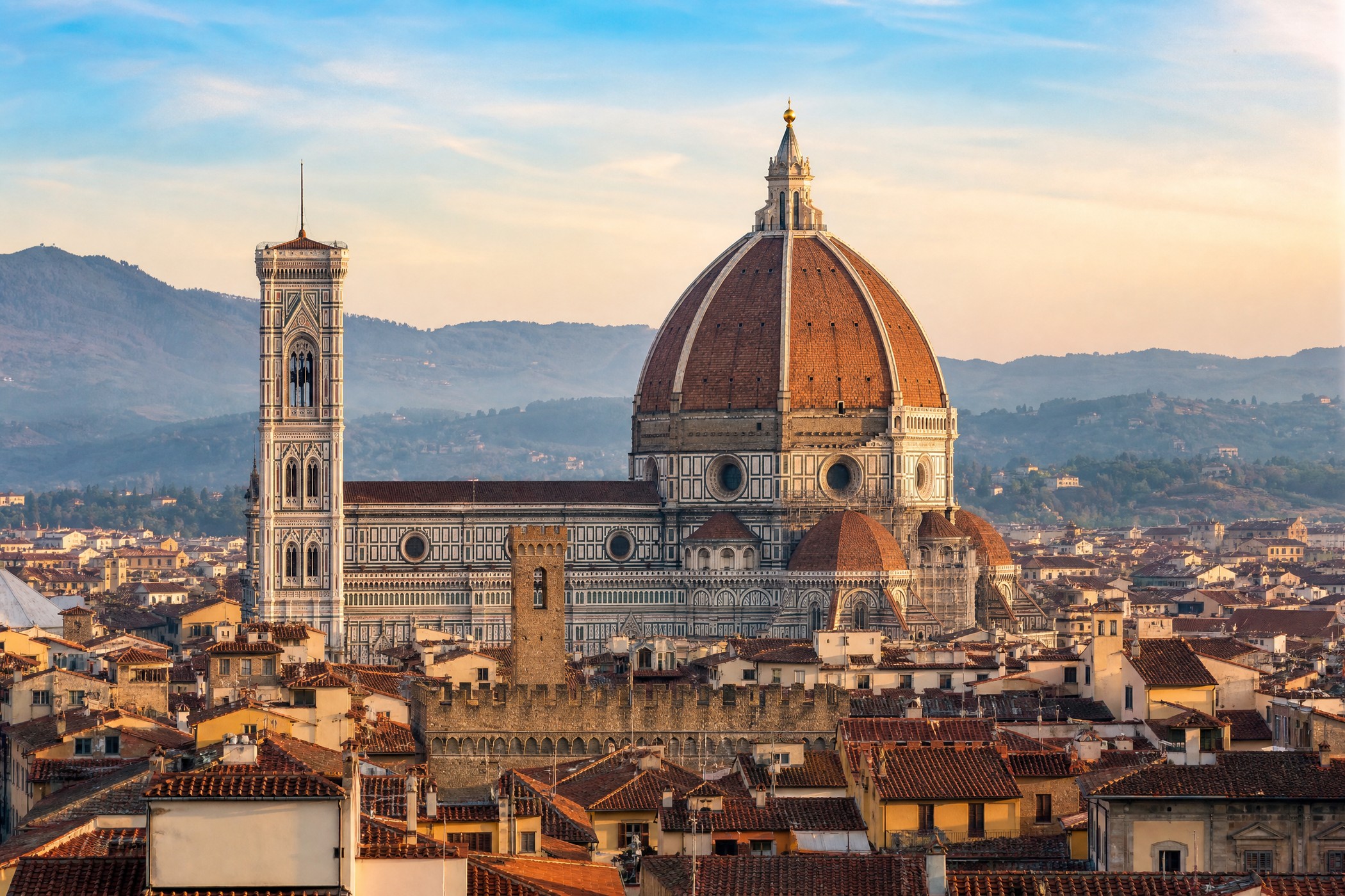 People-free editorial view of Florence Duomo Hero.