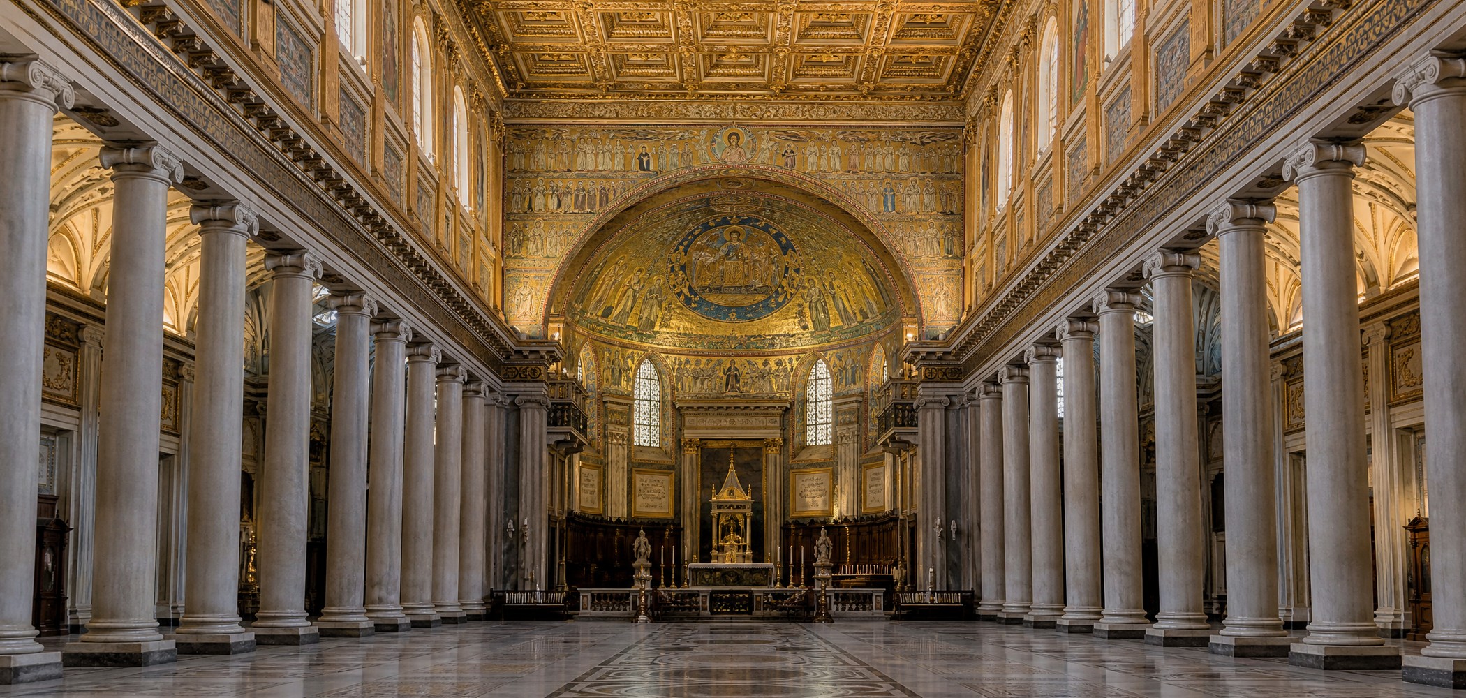 People-free editorial view of Santa Maria Maggiore.