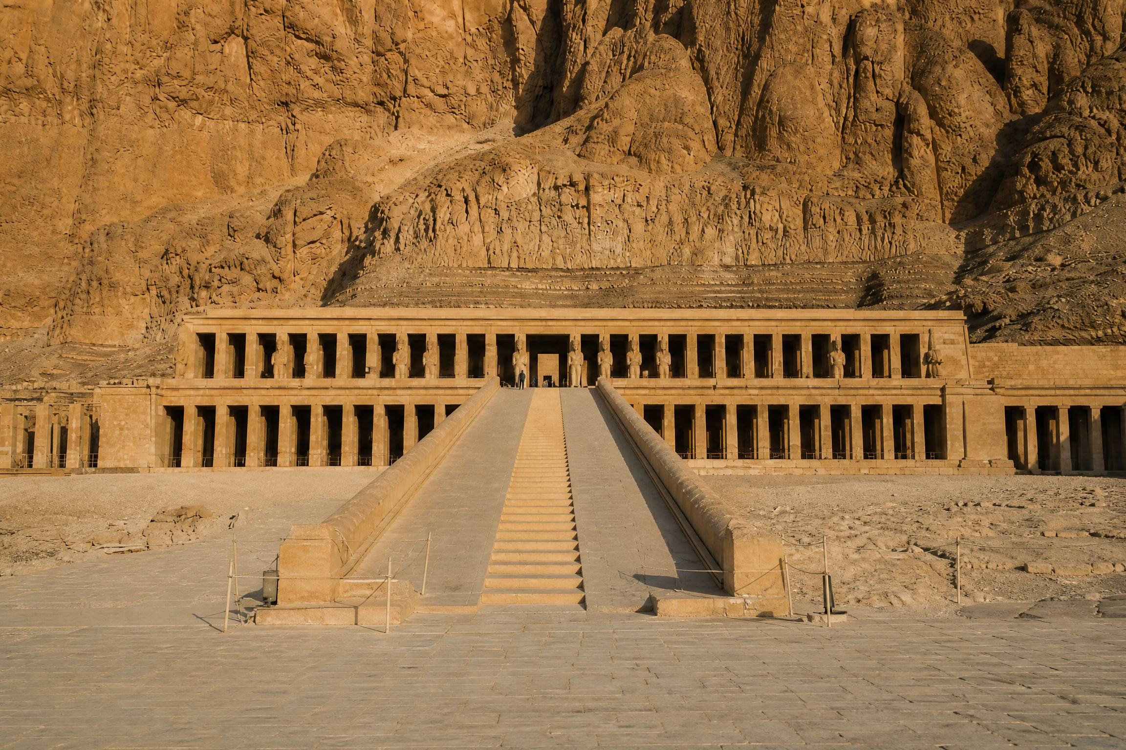 Central ramp and terraced architecture of Djeser-Djeseru, the Temple of Hatshepsut